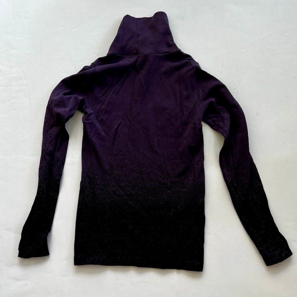 Athleta Flurry Base Layer Ombré Turtleneck Color Purple/black Size XS